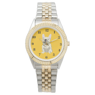 Cream French Bulldog Watch
