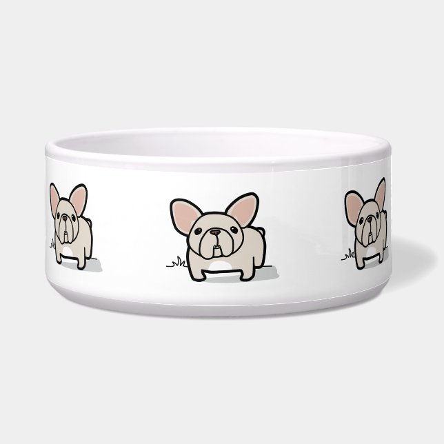 Cream Frenchie Bowl (Front)