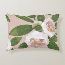 Cream Garden Harmony: Camellias and Greenery