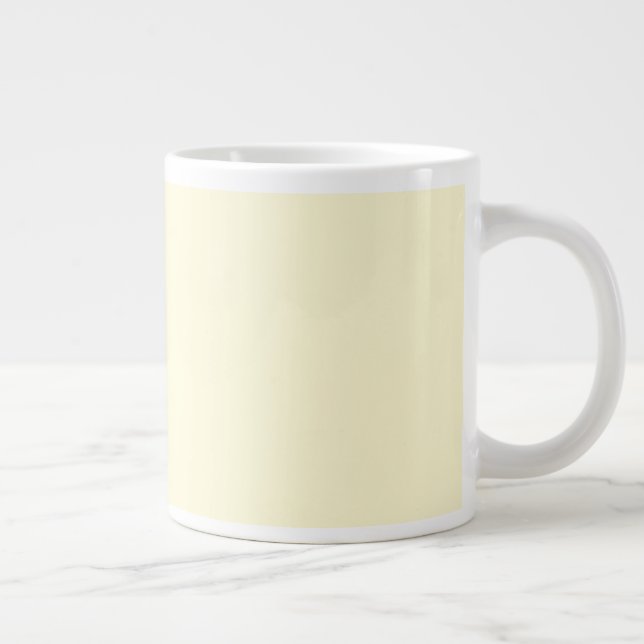 Cream Giant Coffee Mug (Right)
