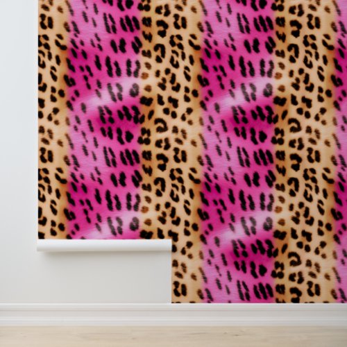 Cream Gold Pink Leopard   Wallpaper