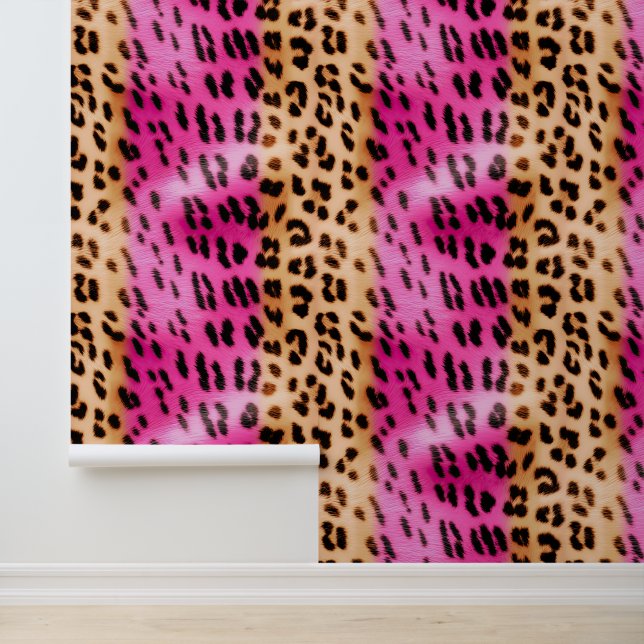 Cream Gold Pink Leopard   Wallpaper (Application)