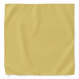 Cream Gold Solid Color Bandana