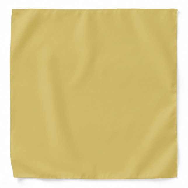Cream Gold Solid Color Bandana (Front)