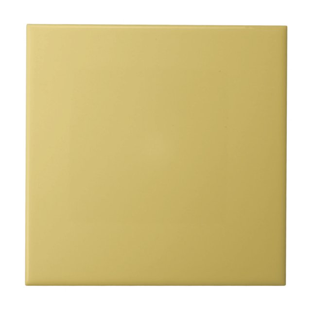 Cream Gold Solid Color Ceramic Tile (Front)