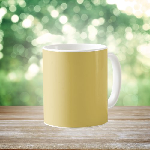 Cream Gold Solid Color Coffee Mug