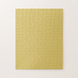 Cream Gold Solid Color Jigsaw Puzzle