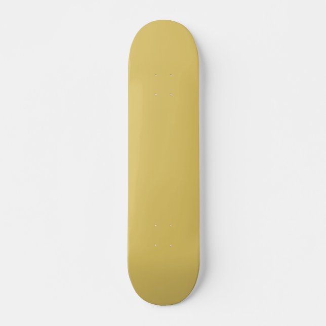 Cream Gold Solid Color Skateboard (Front)