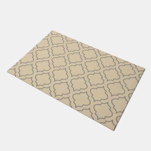 Cream Gray Doormat