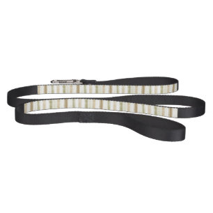 Cream Green Brown Stripes Pet Leash