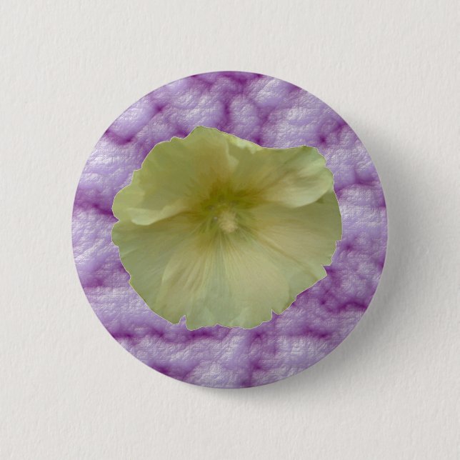 Cream Hollyhock Button (Front)