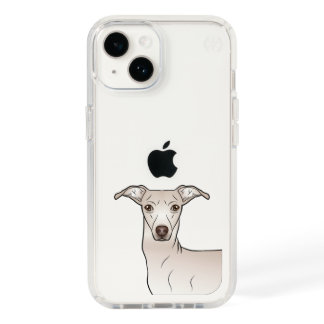 Cream Italian Greyhound Cute Dog Head Illustration Speck iPhone 14 Case