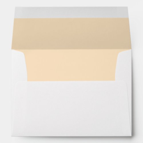 Cream Ivory White A7 Inside Color Envelope