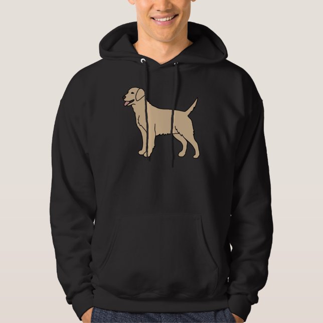 Cream Labrador Dog Hoodie (Front)