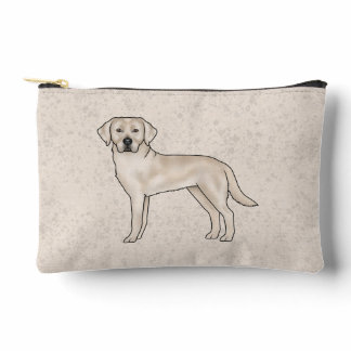 Cream Labrador Retriever Cute Cartoon Lab Dog Accessory Pouch