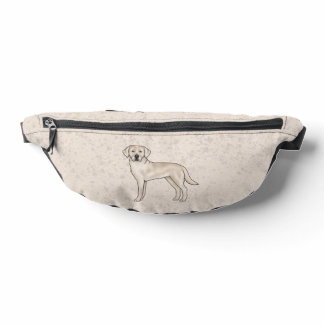 Cream Labrador Retriever Cute Cartoon Lab Dog Fanny Pack