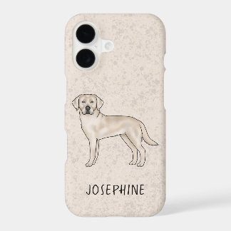 Cream Labrador Retriever Cute Lab Dog Custom Name iPhone 17 Case