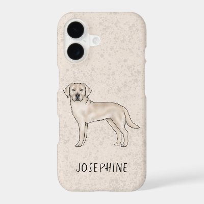 Cream Labrador Retriever Cute Lab Dog Custom Name iPhone 17 Case