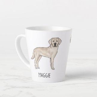 Cream Labrador Retriever Cute Lab Your Name Latte Mug