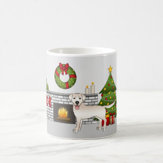 Cream Labrador Retriever - Festive Christmas Room Coffee Mug