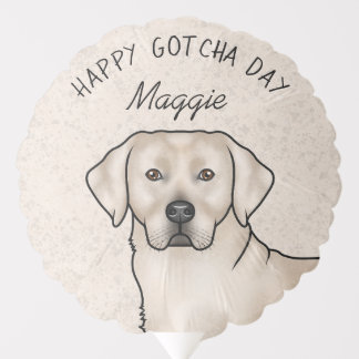 Cream Labrador Retriever Lab Dog Happy Gotcha Day Balloon