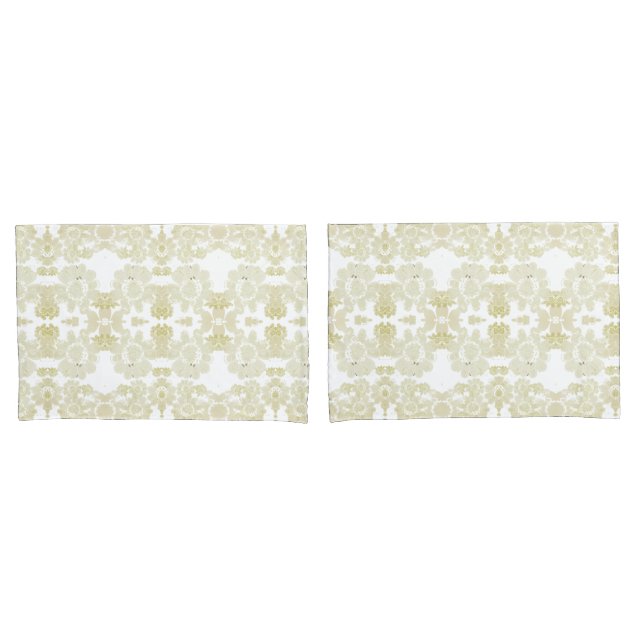 Cream Lace-like Pillowcase (Front-Set)