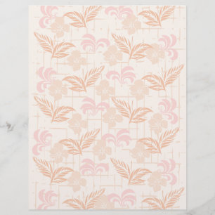 Cream leaf design