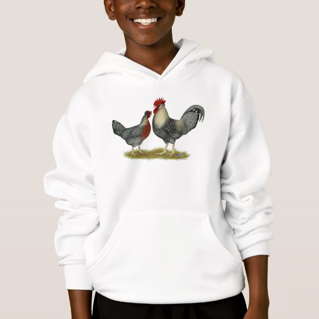 Cream Legbar Chickens Hoodie (Front)
