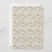 Cream Leopard Print Bridal Shower Invitation (Back)