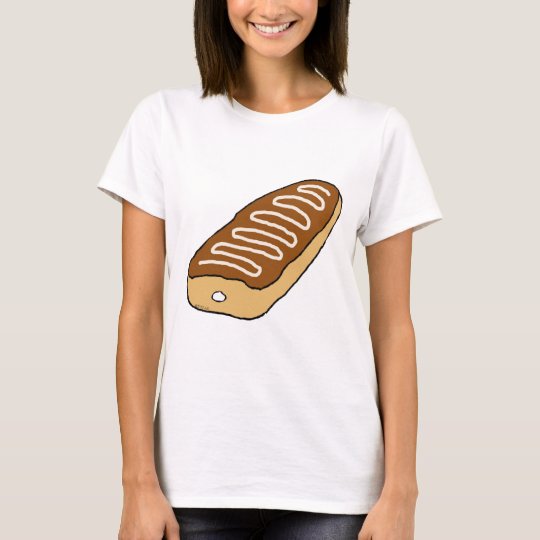 Cream Long John Doughnut T-Shirt