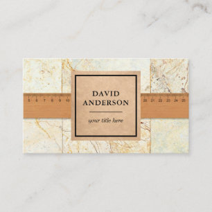 Cream Marble Bathroom Flooring Tiles Installer Business Card