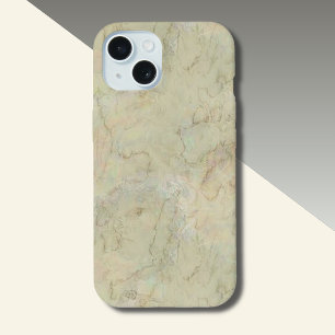 Cream Marble Pattern  iPhone 14 Case