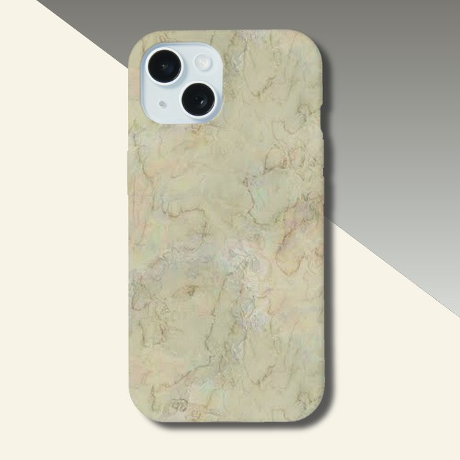 Cream Marble Pattern  iPhone Case (Creator Uploaded)