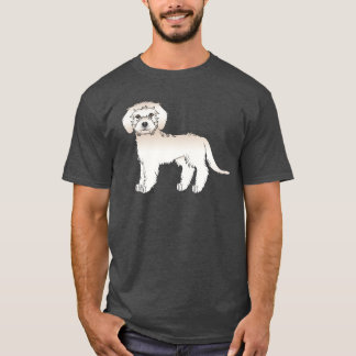 Cream Mini Goldendoodle Cute Cartoon Dog T-Shirt