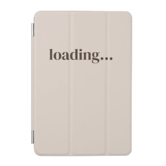 Cream Minimalist Aesthetic Loading Notebook iPad Mini Cover