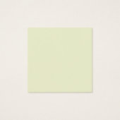 Cream Minimalist Modern Simple Plain Profile Card (Back)