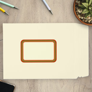 Cream Minimalist Mutli Coloured Address Label Envelope Mailers