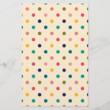 Cream & Multi-Color Dot Soap Wrap Paper