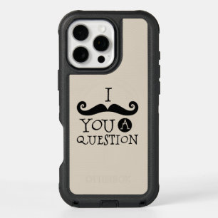 Cream Mustache You A Question Humor Father's Day iPhone 16 Pro Max Case