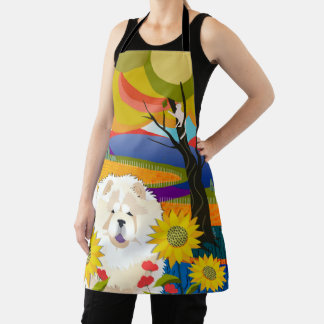 CREAM OF THE CROP -Chow- grooming/chef/craft apron