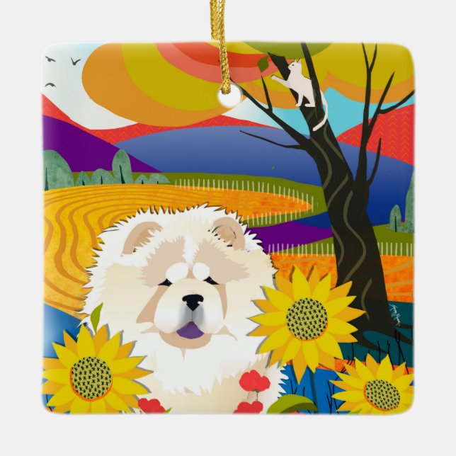 CREAM OF THE CROP  Chow Ornament (Front)