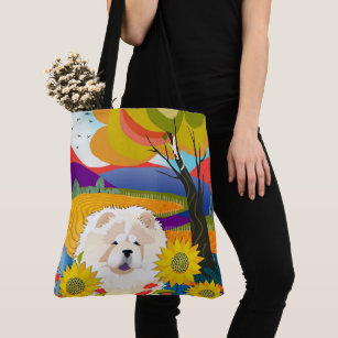 CREAM OF THE CROP -Chow- tote or crossbody bag