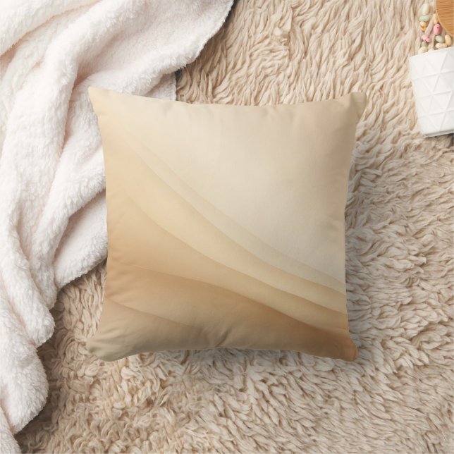 Cream on Cream AI art  Throw Pillow (Blanket)
