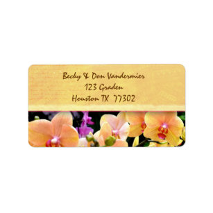 Personalized Address Labels Flowers Painting Orchids Buy 3 get 1 free bx 921 