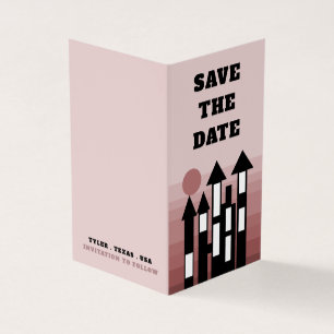 Cream Oriental Palace, Photo Save The Date Card