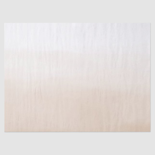 Cream Peach Ombre    Tissue Paper (Front)