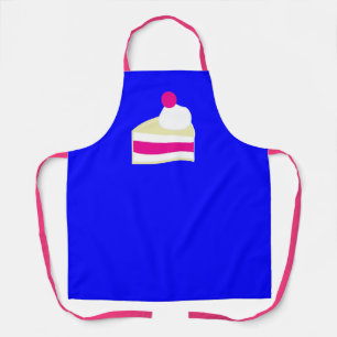 Cream Pie Blue Colour Apron