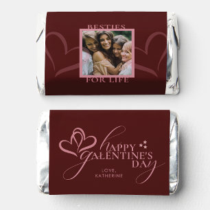Cream Pink Cut Chic Photo Script Galentines Hershey's Miniatures