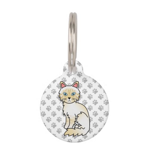 Cream Point Tabby BirmanRagdoll Cat  Pets Info Pet ID Tag