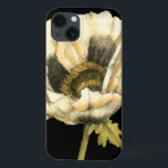 Cream Poppy Flower on Black Background iPhone 13 Case<br><div class="desc">This cream poppy flower piece by Jennifer Goldberger looks like it is blooming right before your eyes. The black background sets the flower apart,  letting it hit your vision in all of its glory. A fun piece that would look great on any wall!</div>